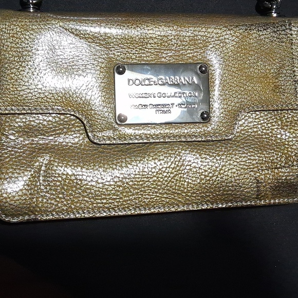 Dolce & Gabbana  MISS BELLE AMIE Gold and Silver Clutch with Elegant Design - Picture 12 of 12